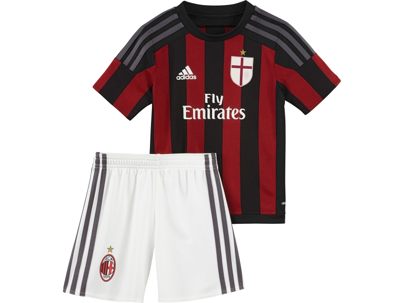Milan Adidas completo da calcio ragazzo