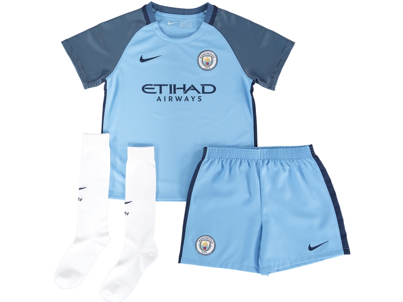 Manchester City Nike completo da calcio ragazzo