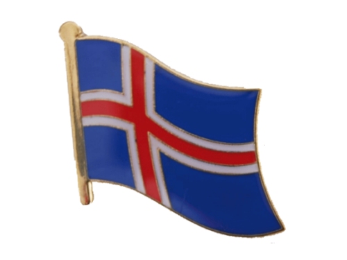 Islanda pin distintivo